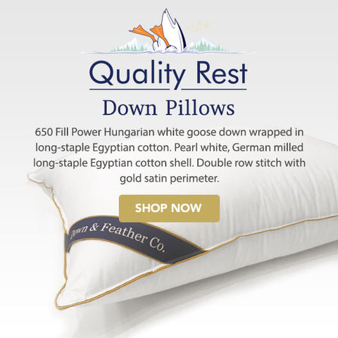 quality rest goose down pillows